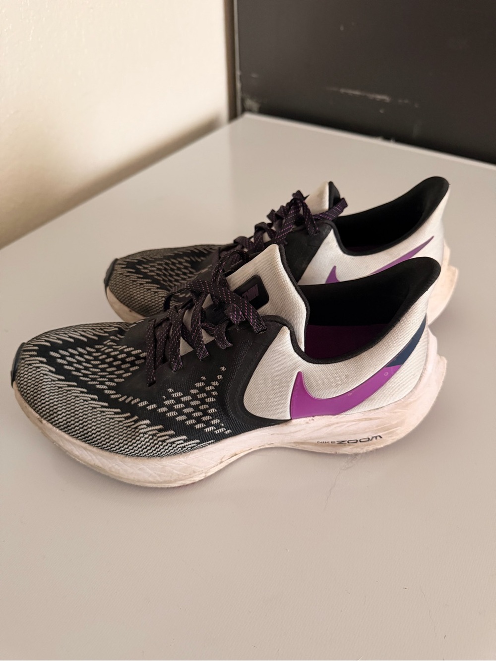 Nike Women’s Black, White & Purple Running Sneakers